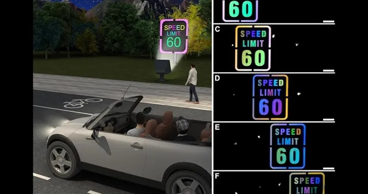 La segnaletica stradale che cambia colore con la velocità