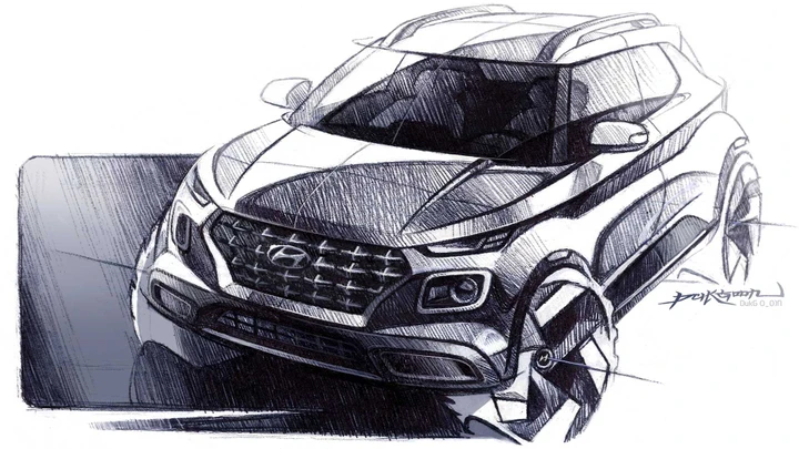 Hyundai Venue, svelati i bozzetti ufficiali