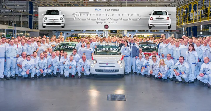 Fiat 500: 1,5 milioni di unità prodotte a Tychy