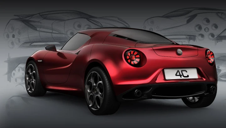 L'Alfa Romeo 4C Concept si mostra sul Web
