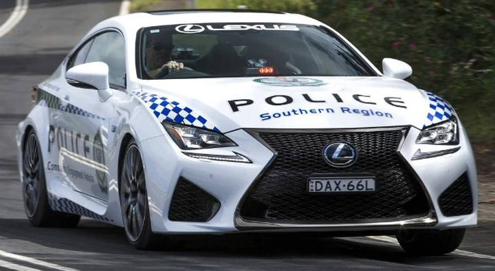 Lexus RC F nuova auto di servizio della Polizia australiana