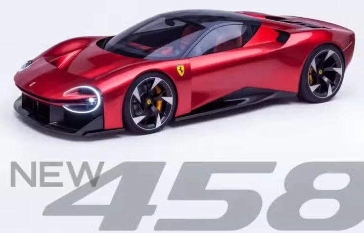 Nuova Ferrari 458 Italia, il V8 aspirato rivive in un render