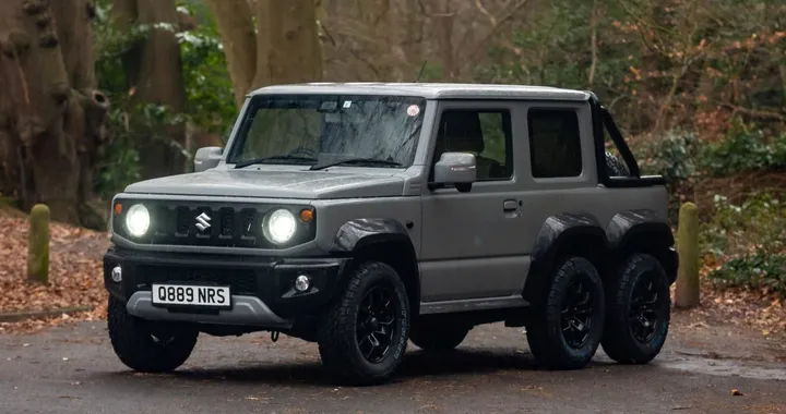 Suzuki Jimny così non si era mai vista: non più 4x4 ma 6×4