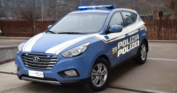 Una Hyundai ix35 Fuel Cell alla Polizia Stradale del Trentino-Alto Adige