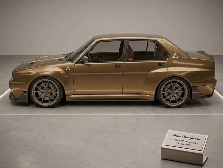 Nuova Alfa Romeo 90: il render che riporta in vita una berlina dimenticata