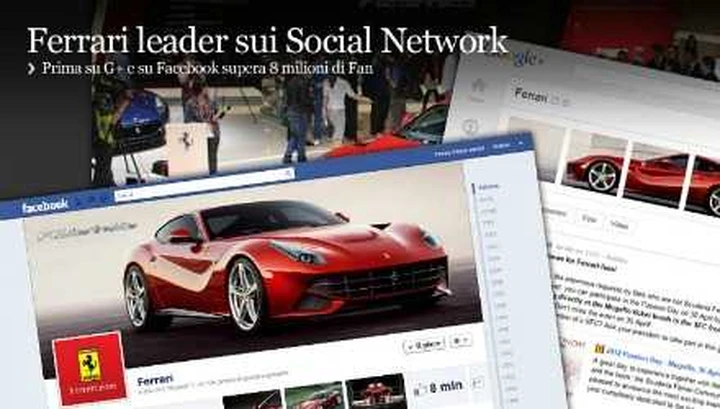 La Ferrari su Facebook conquista 8 milioni di fan