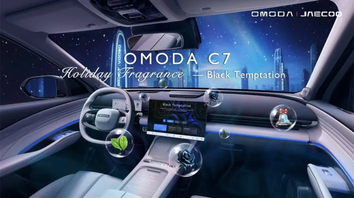 OMODA 7, lo spettacolare abitacolo a effetto cinema