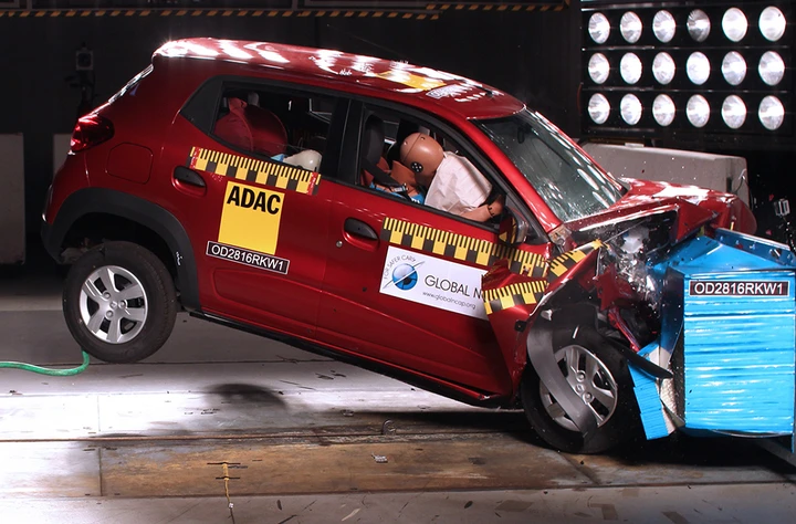 Crash test GlobalNcap per Renault Kwid e Honda Mobilio
