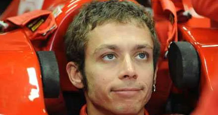 Prima giornata di Ferrari per Valentino Rossi
