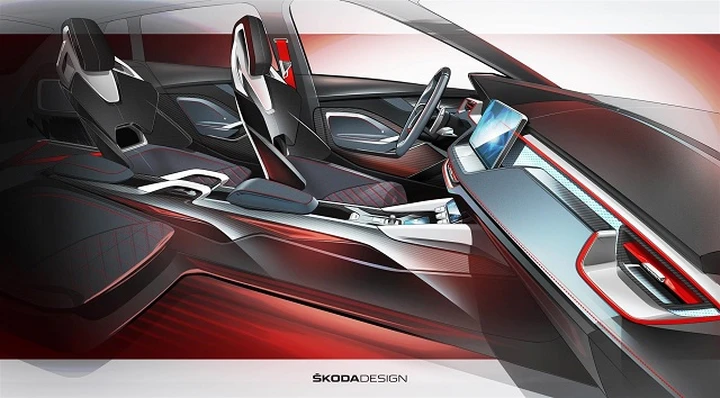 Skoda Vision RS: ecco gli interni della concept car