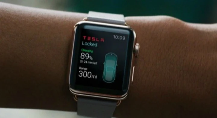 Tesla Model S: le funzionalità dell'app per Apple Watch