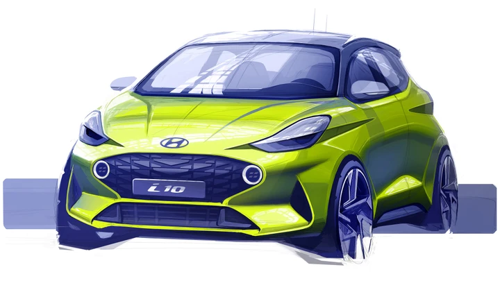 Hyundai i10: svelato il primo bozzetto