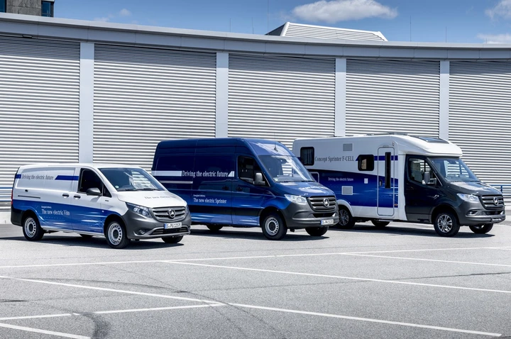 Mercedes Concept Sprinter F-CELL, eSprinter ed eVito: immagini ufficiali