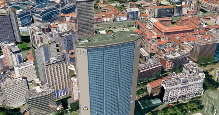 Con Google Earth Milano si vede in 3D