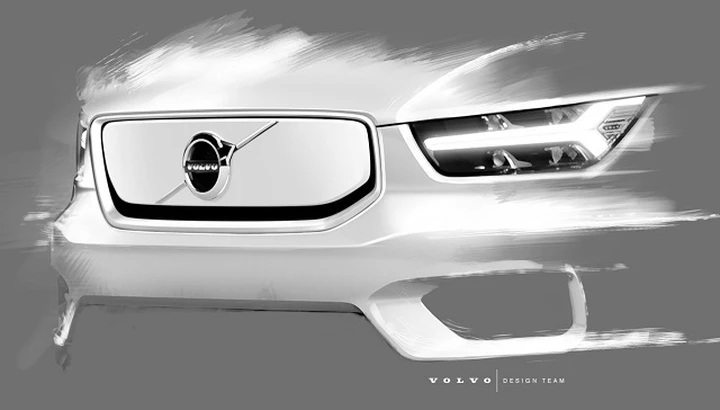 Volvo XC40 elettrico: i primi teaser