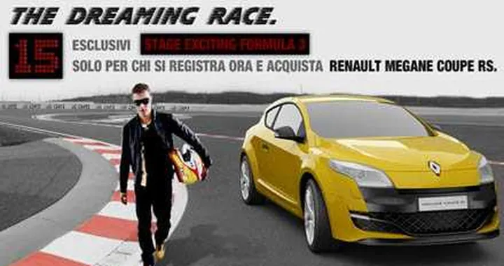 Tutti in pista con il concorso The Dreaming Race di Renault