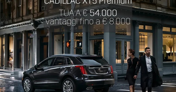 Cadillac XT5: Cavauto offre 8.000 euro di vantaggi