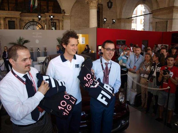 John Elkann alla Mille Miglia 2012