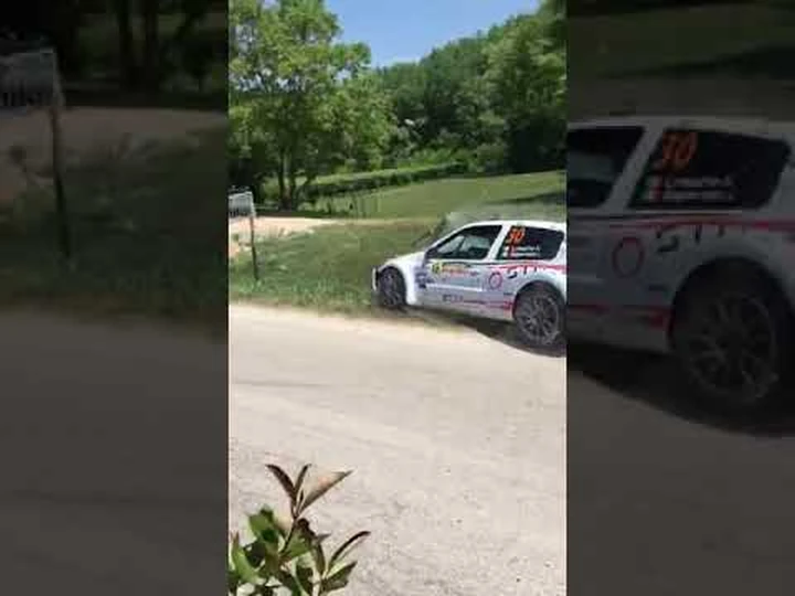 Incidente con la Renault Clio al Rally della Marca [Video]