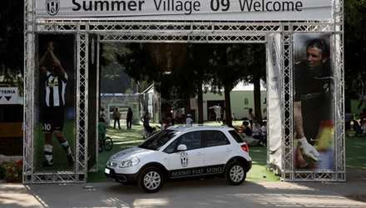 Fiat Sedici, auto ufficiale del ritiro estivo della Juventus