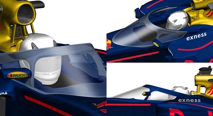 Red Bull testa il cupolino di protezione