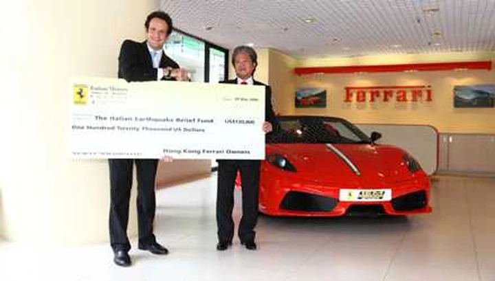 Ferrari pro Abruzzo, prosegue la raccolta fondi
