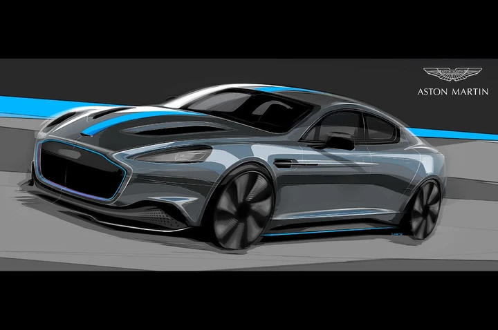 Aston Martin RapidE: primi render ufficiali