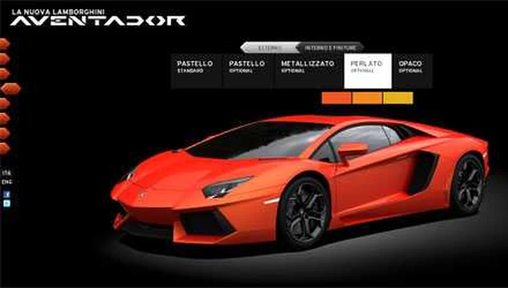 Lamborghini Aventador: online il minisito dedicato