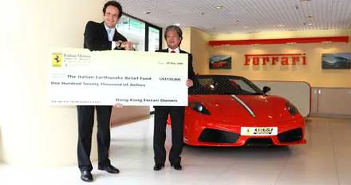 Ferrari pro Abruzzo, prosegue la raccolta fondi