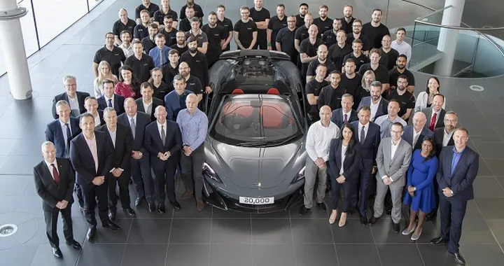 McLaren: raggiunto il traguardo delle 20.000 vetture prodotte