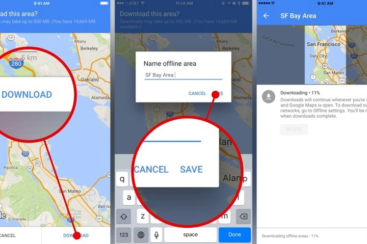 Trucchi Google Maps: offline
